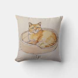 Cat In Bed Kissen