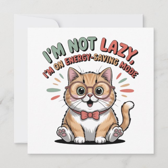 Cat in Energy Saving Mode (Vorderseite)