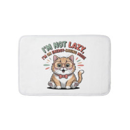 Cat in Energy Saving Mode Badematte