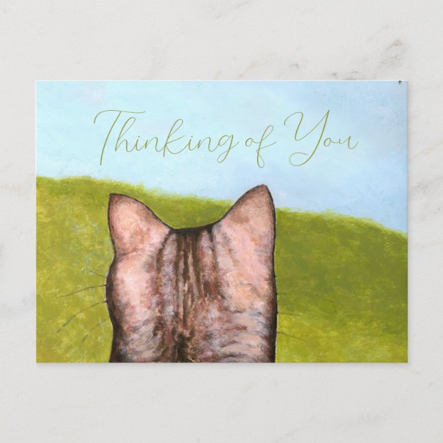 Cat in the Window  Postkarte (Vorderseite)