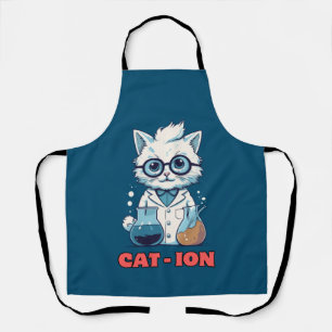 CAT - ION. Chemiekatze, Labor, Geschenk Schürze