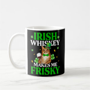 Cat Irish Whiskey macht mich Frisky St Patrick's D Kaffeetasse