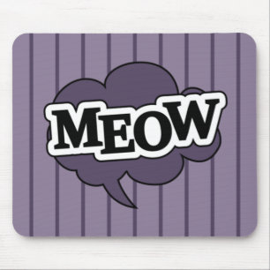 Cat ist lila und schwarz. mousepad