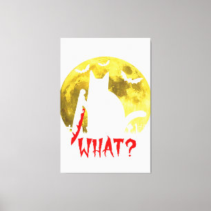 Cat It's Fall Y’all Pumpkin Autumn Halloween Cat F Leinwanddruck