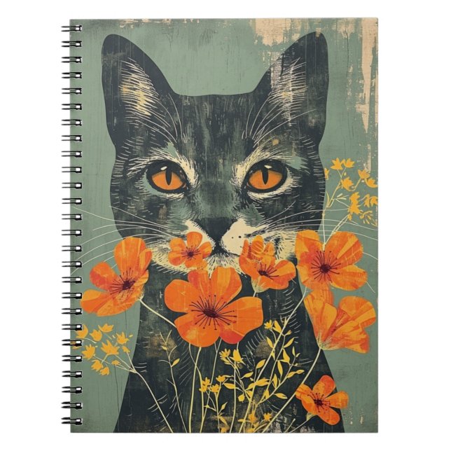 Cat Journal, Cat Notebook, Niedliche Cat Notizblock (Vorderseite)