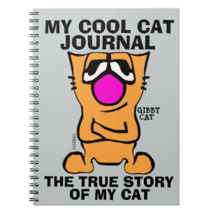CAT JOURNAL DIARY for kids, Gibby Notizblock