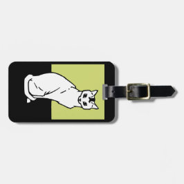 Cat Julie de Graag Art Nouveau Gepäckanhänger