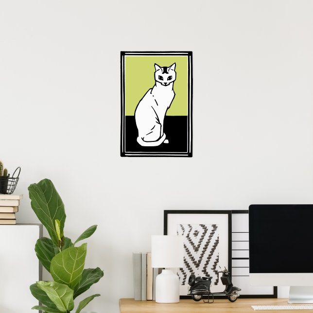 Cat Julie de Graag Art Nouveau Poster (Heimbüro)