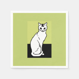 Cat Julie de Graag Art Nouveau Serviette