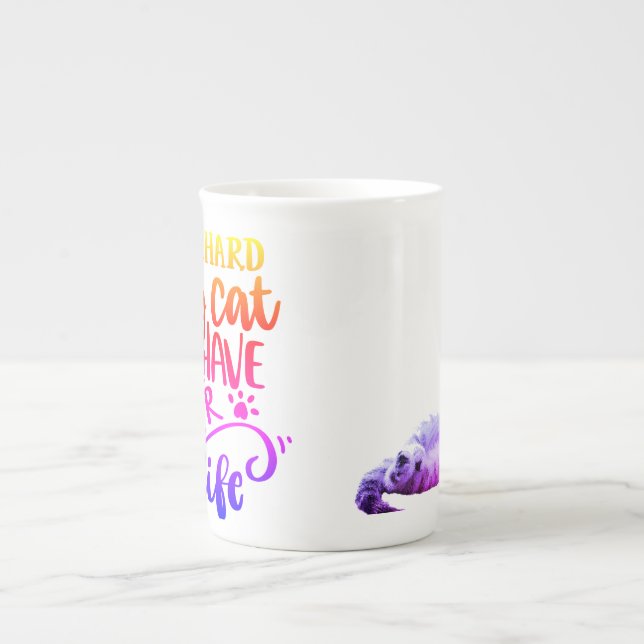 Cat/Kaffee Spezielle Tasse (Vorderseite)