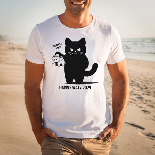 Cat Kamala Harris T - Shirt Funny Black Men Shirt