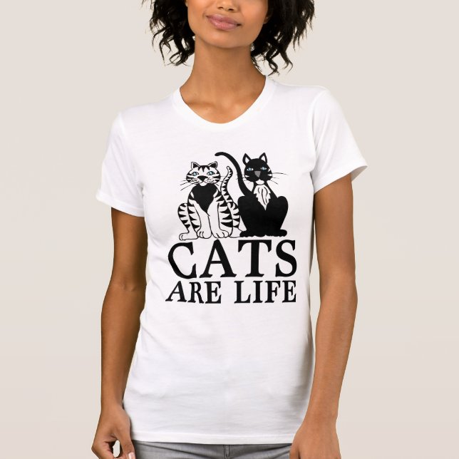 CAT-KATZEN SIND;LIFE-T - SHIRT (Vorderseite)