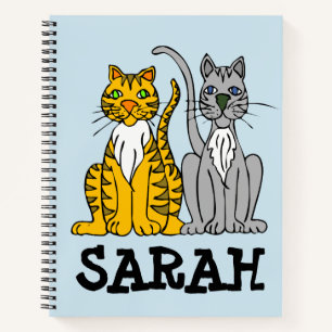 CAT KATZKATZEN PERSONALISIERTER NAME PINK NOTEBOOK NOTIZBUCH