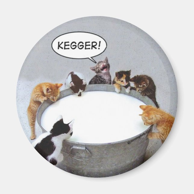 Cat Kegger Magnet (Vorne)