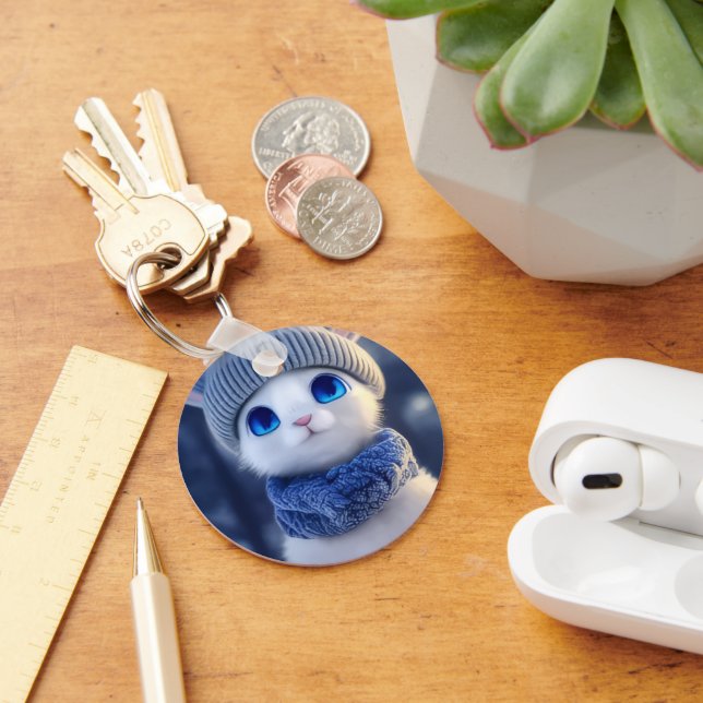  cat  Keychain Schlüsselanhänger (Schreibtisch)