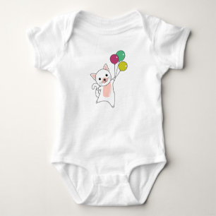 Cat Kitten Balloons Niedlicher Tiere Kinder Baby Strampler