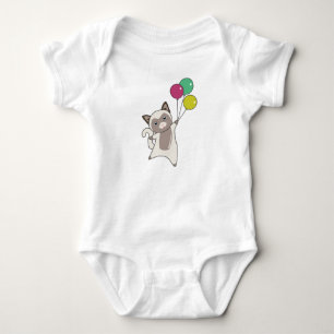 Cat Kitten Balloons Niedlicher Tiere Kinder Baby Strampler