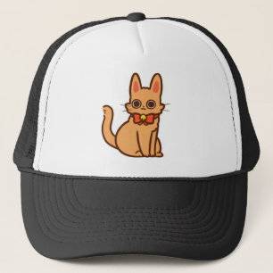 Cat Kitten Cartoon Ginger Cat Niedlich Kitty Anime Truckerkappe