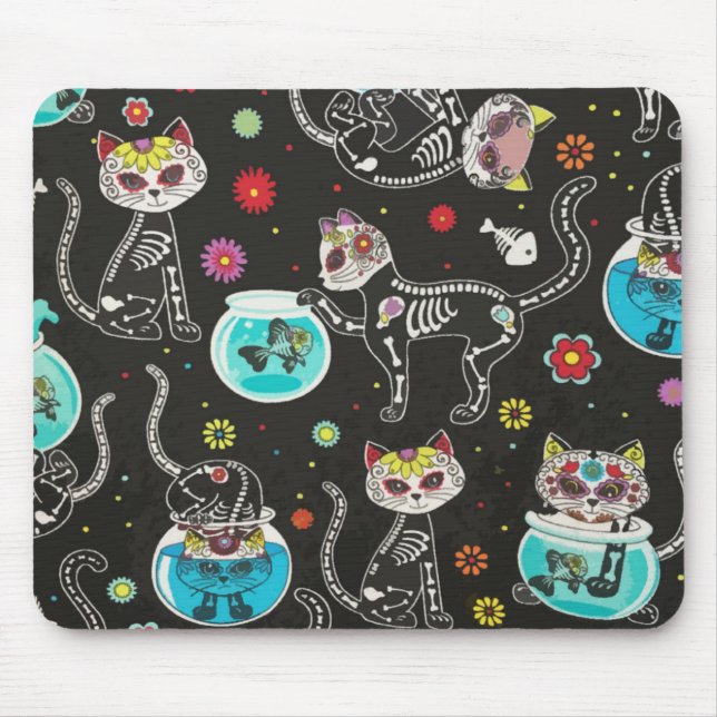 Cat Kitten face Mask pets animals mom kitty Mousepad (Vorne)