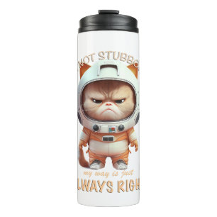 Cat Kitten Ich bin nicht stur mein Weg ist immer n Thermosbecher