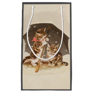 Cat Kitten kitty antiken Vintag hübsch niedlich Kleine Geschenktüte
