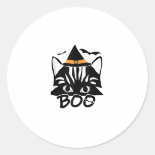 Cat Kitten Kitty Novelty Funny Halloween Spooky bo Runder Aufkleber