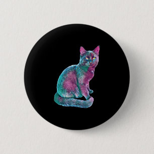 Cat Kitten Niedliche Pelznase Funny Animals Button