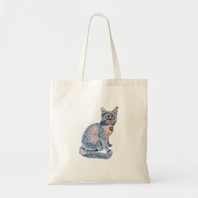 Cat Kitten Niedliche Pelznase Funny Animals Tragetasche (Vorne)