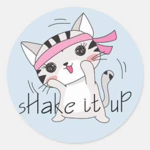 Cat Kitten Workout Sticker Üben