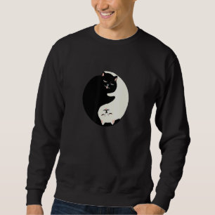 Cat Kitten Yin White Yang Black Animal Balance Sym Sweatshirt