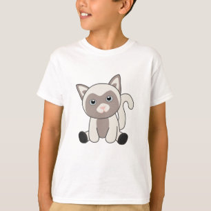 Cat Kitty Fur Nose Niedlicher Tiere Kinder T-Shirt