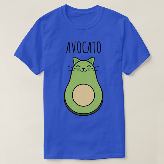 Cat Kitty Kitten Avocado Avocato pun T-Shirt (Design vorne)