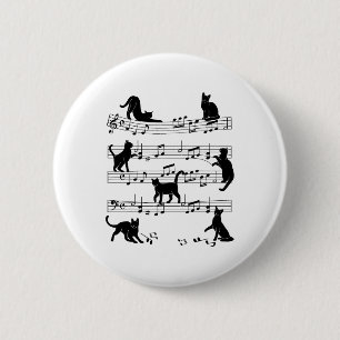 Cat Kitty Playing Musik Cleanf Piano Musica Button