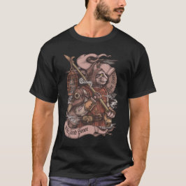 Cat Knight Vintag drucken T-Shirt
