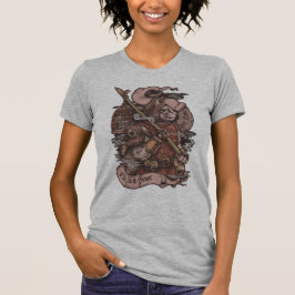 Cat Knight Vintag drucken T-Shirt
