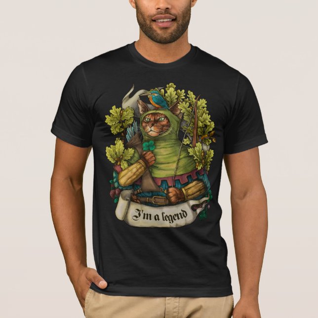 Cat Knight Vintager T - Shirt (Vorderseite)