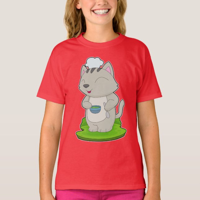 Cat Koch Bowl Cook T-Shirt (Vorderseite)