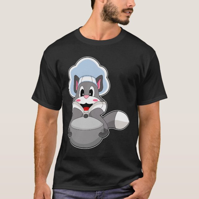 Cat Koch Kochtopf T-Shirt (Vorderseite)