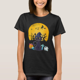 Cat Kostüm Halloween Hexenkürbis Horror Kürbiskürb T-Shirt