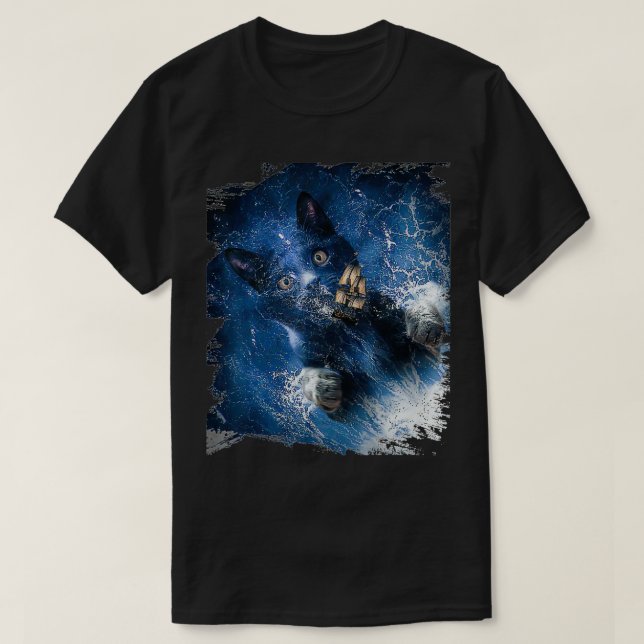 Cat Kraken Krakitten T-Shirt (Design vorne)