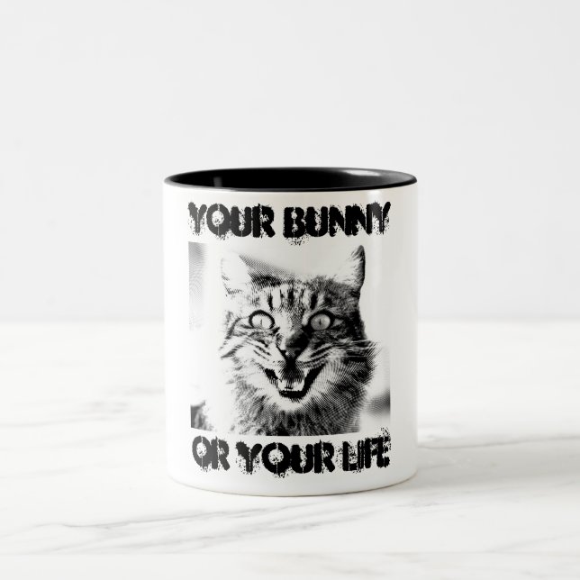 Cat kriminalisiert Ihren Sonnenschein oder Ihren L Zweifarbige Tasse (Mittel)