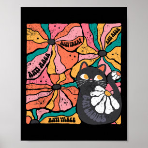 Cat Ladies Anti Trump Anti Vance, Vintage Katzen A Poster