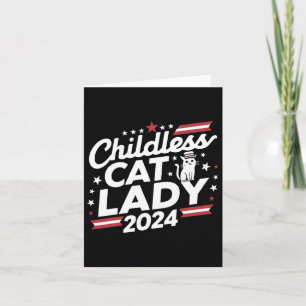 Cat Lady 2024 Funny Political Elections Demokrat Karte