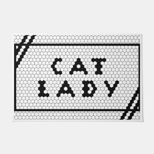 Cat Lady Cat Lover Tile Fußmatte