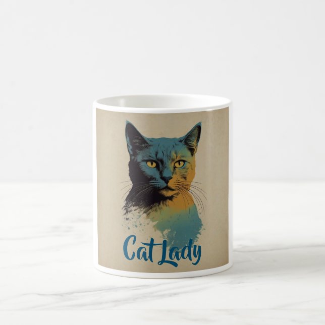 Cat Lady Coffee Tasse (Mittel)