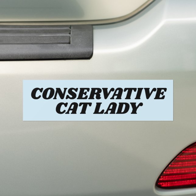 CAT LADY CONSERVATIVE AUTOAUFKLEBER (Auf Auto)