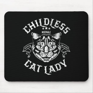 Cat Lady for Kamala Harris 2024 Feminist Voting Mousepad