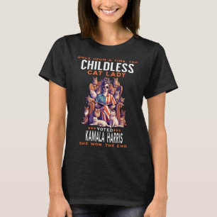 Cat Lady Funny Kamala Harris 2024 Cat Owner T-Shirt