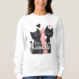Cat Lady für Kamala Harris 2024 Sweatshirt