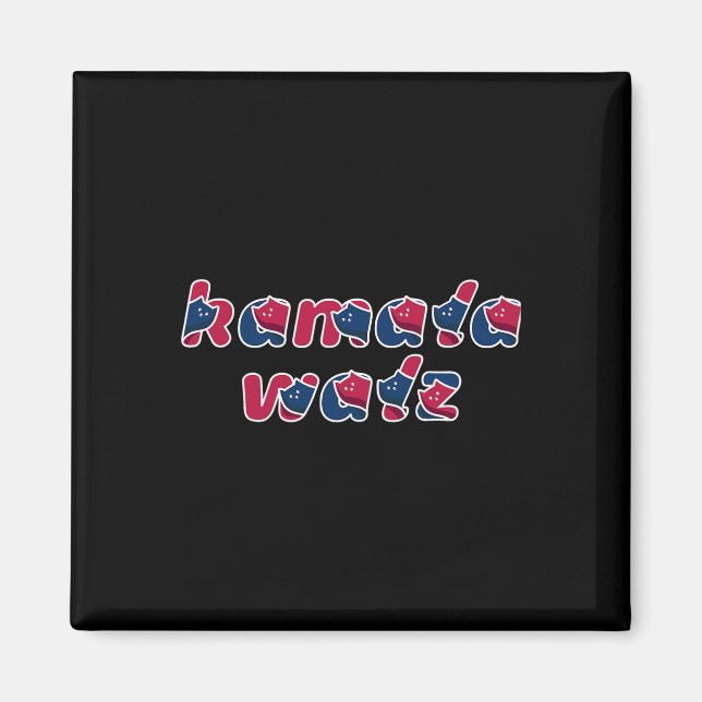 Cat Lady Kamala Walz The Coach 2024 Magnet (Vorne)